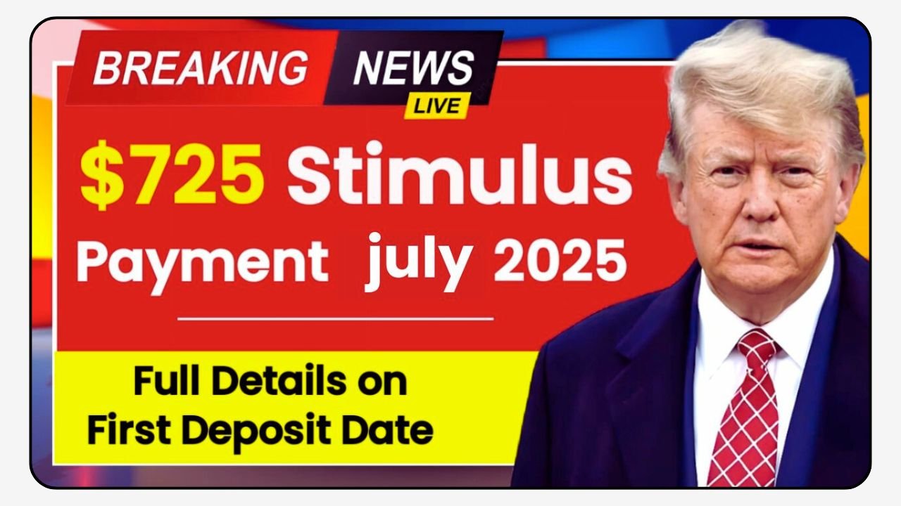 $725 Stimulus Approved for July 2025, New payment dates and schedule revealed